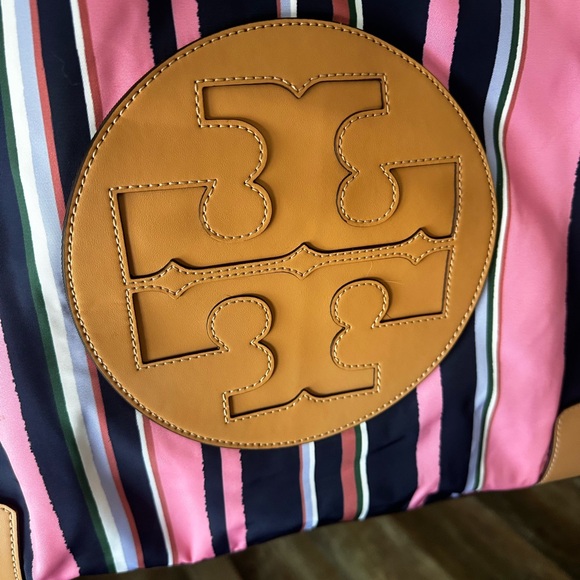 Tory Burch Ella Striped Tote - Picture 7 of 15